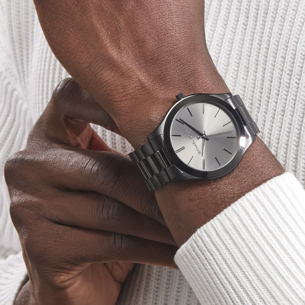 Montre Michael Kors Slim Runway Noir - Montres Homme | Histoire d’Or