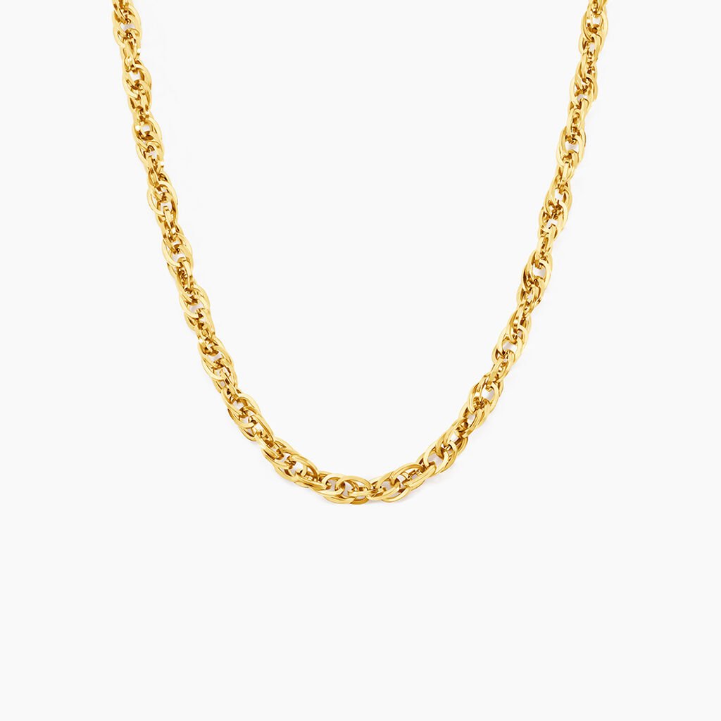 Chaine Lady Code Acier Jaune - Nouveautés Femme | Histoire d’Or