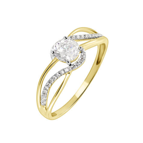 Bague Mavriki Or Jaune Oxyde - Bagues solitaires Femme | Histoire d’Or