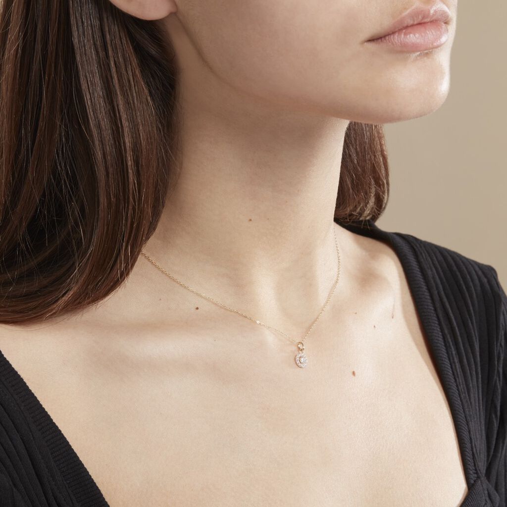 Collier Tahera Or Jaune Oxyde De Zirconium - Colliers Femme | Histoire d’Or