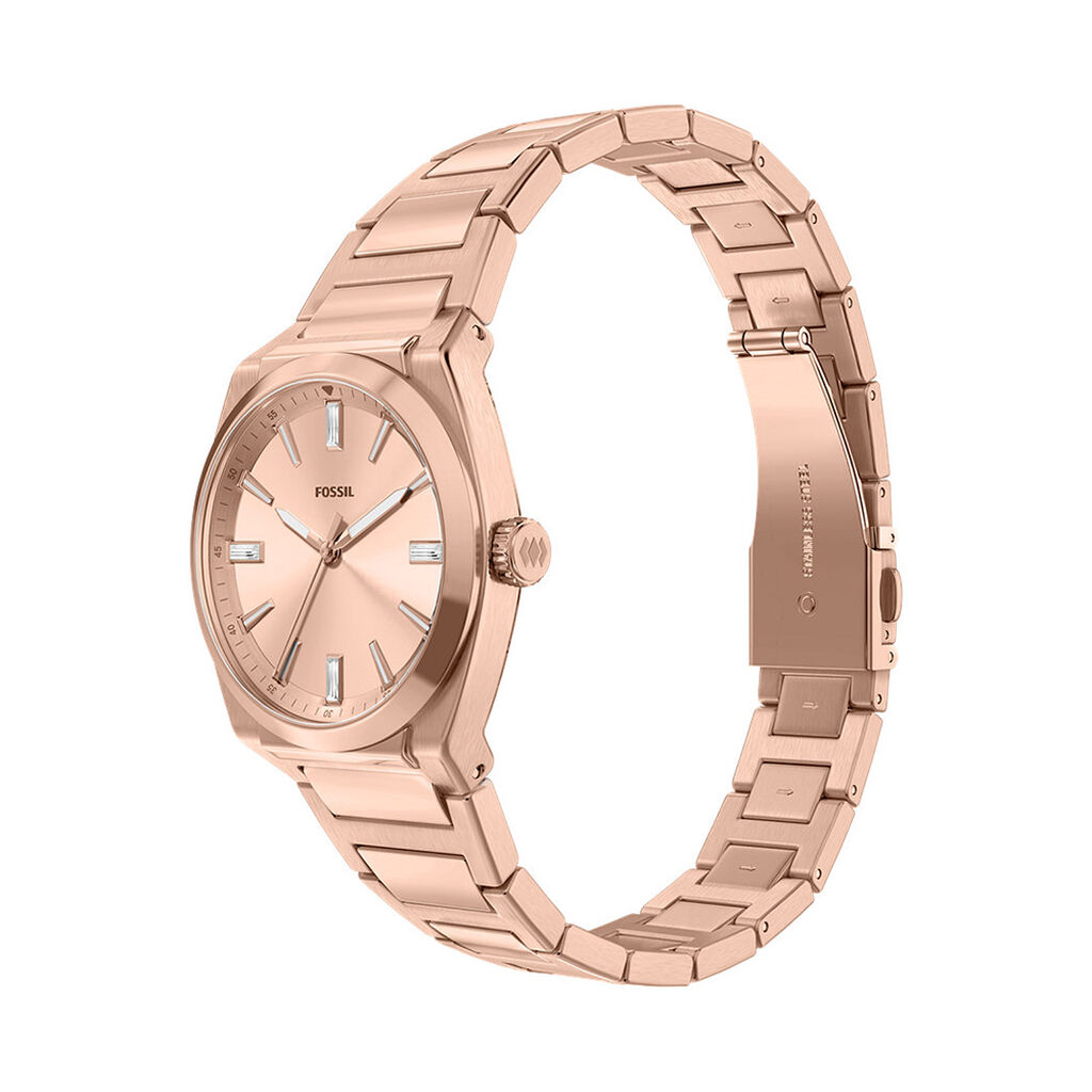 Montre Fossil Everett Femme Rose - Montres Femme | Histoire d&rsquo;Or