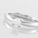 Bague Solitaire Iris Or Blanc Diamant - Bagues solitaires Femme | Histoire d’Or