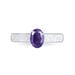 Bague Crista Or Blanc Amethyste Et Diamant - Bagues solitaires Femme | Histoire d’Or