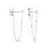 Boucles D'oreilles Pendantes Polka Argent Blanc - Boucles d'oreilles fantaisie Femme | Histoire d’Or