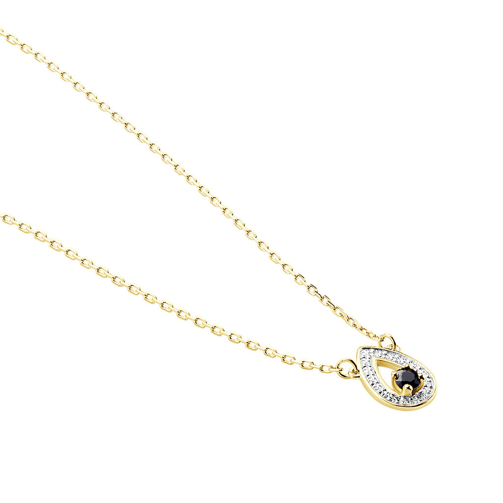 Collier Lareyna Or Bicolore Saphir - Colliers Femme | Histoire d&rsquo;Or