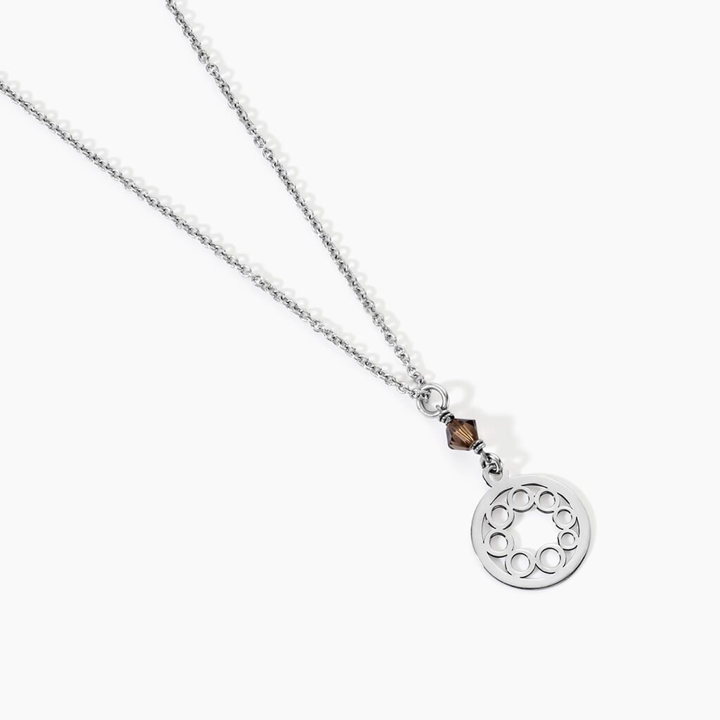 Collier Maud Argent Blanc Pierre De Synthese - Colliers fantaisie Femme | Histoire d&rsquo;Or