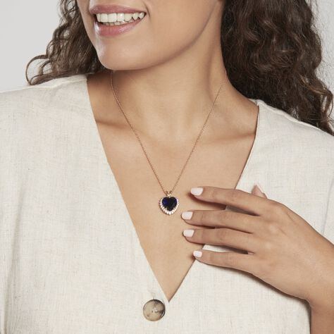 Pendentif Nelsa Plaqué Or Jaune Oxyde De Zirconium - Pendentifs Coeur Femme | Histoire d’Or