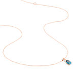 Collier Dalia Or Rose Topaze Et Oxyde De Zirconium - Colliers Femme | Histoire d&rsquo;Or