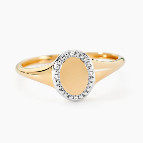 Chevalière Promesse Pour L'eternite Or Jaune Diamant - Chevalières Femme | Histoire d’Or