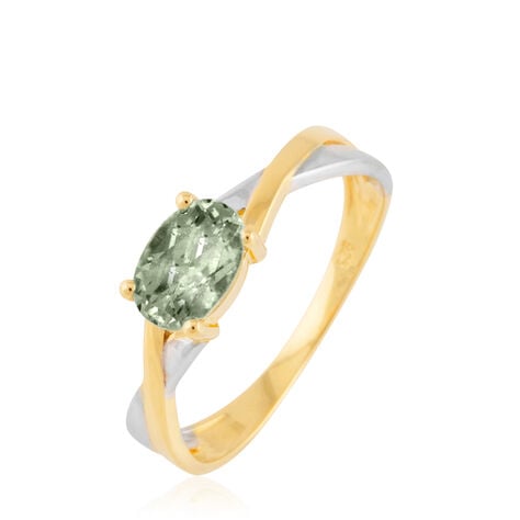 Bague Emeline Or Bicolore Amethyste - Bagues solitaires Femme | Histoire d&rsquo;Or