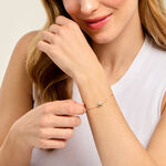 Bracelet Sunset Riviera Argent Dor&eacute; A L'Or 750/1000 Oxyde De Zirconium - Bracelets Femme | Histoire d&rsquo;Or