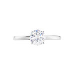 Bague Solitaire Stella Argent Blanc Oxyde De Zirconium - Bagues solitaires Femme | Histoire d&rsquo;Or