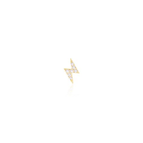 Boucle D'oreille Puce Unitaire Jusa Or Jaune Oxyde De Zirconium - Clous d'oreilles Femme | Histoire d’Or