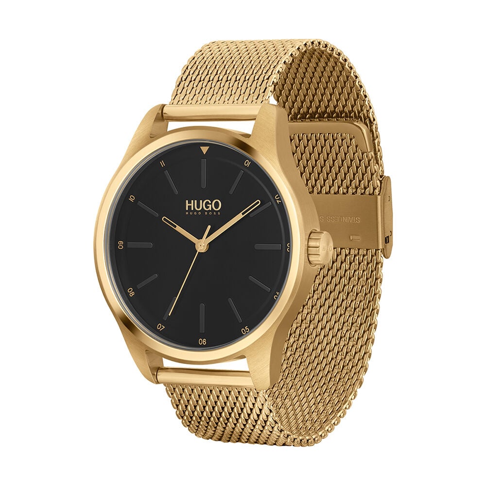 Montre boss homme doré clearance