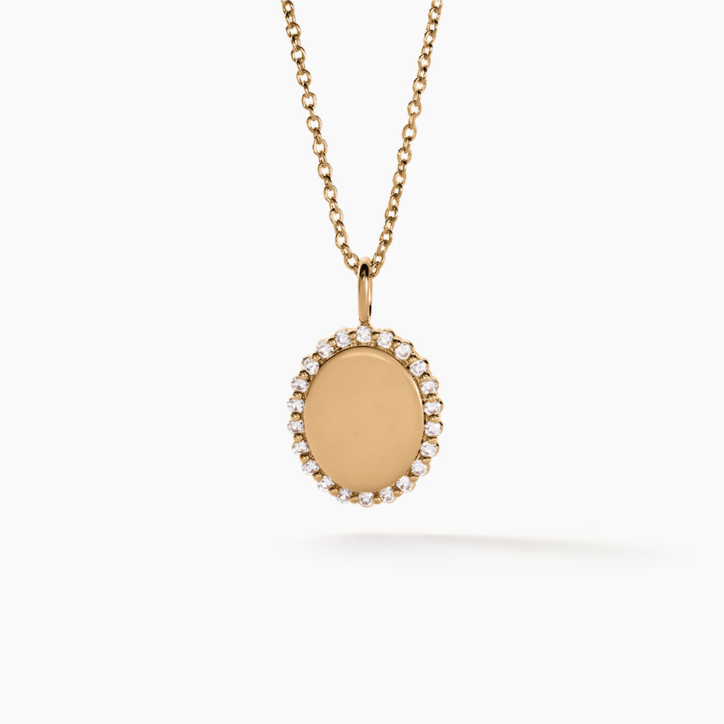 Pendentif Tissem Plaqué Or Doré Oxyde De Zirconium - Pendentifs Femme | Histoire d’Or