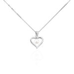 Collier Ainhoa Maille For&ccedil;at Argent Blanc Perle De Culture - Colliers fantaisie Femme | Histoire d&rsquo;Or