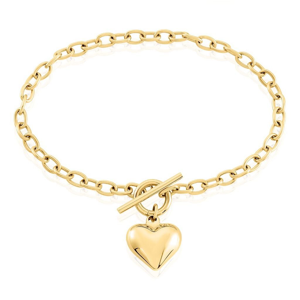 Bracelet Heartbeat Acier Doré - Bracelets Femme | Histoire d’Or