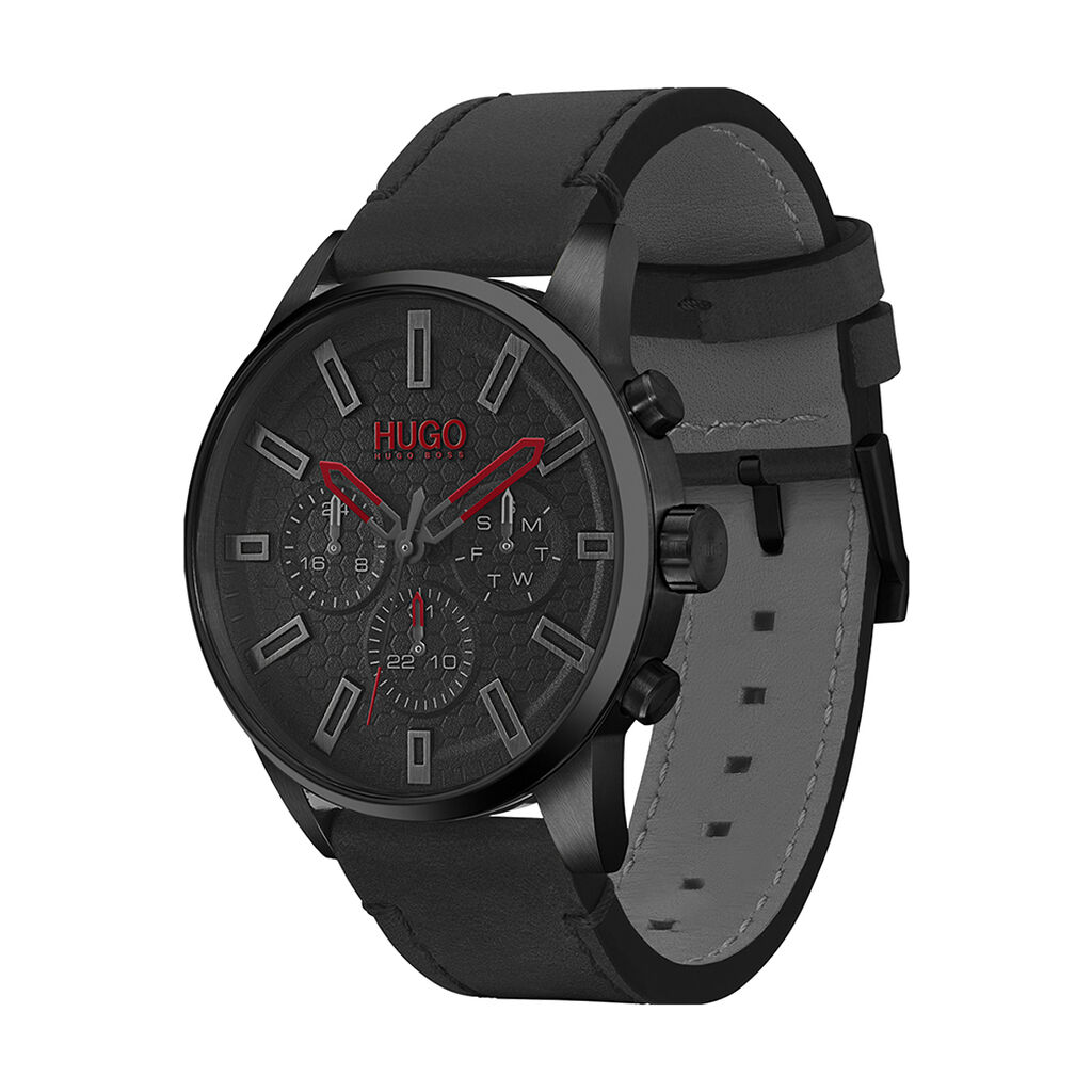 Montre Hugo Seek Noir - Montres Homme | Histoire d’Or