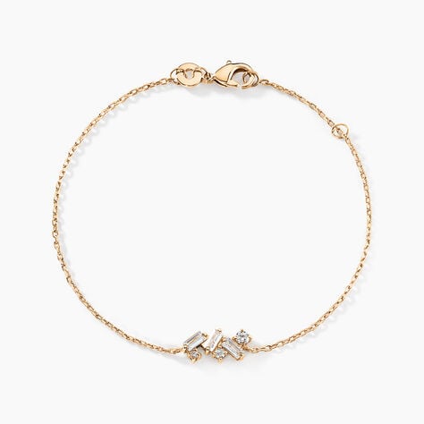 Bracelet Jardins D'hiver Plaqué Or Jaune Oxyde De Zirconium - Bracelets Femme | Histoire d’Or