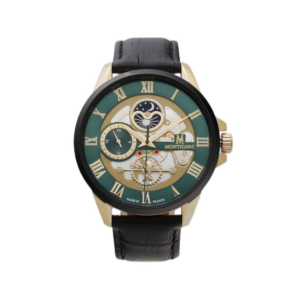 Montre Montignac Round Vert - Montres Homme | Histoire d’Or