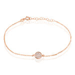 Bracelet Helinie Or Rose Oxyde De Zirconium - Bracelets Femme | Histoire d&rsquo;Or