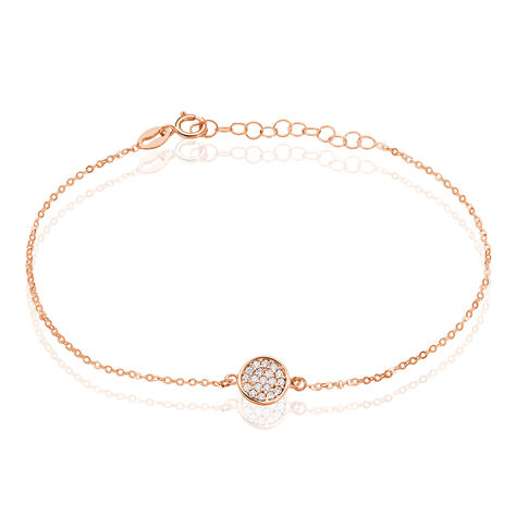 Bracelet Helinie Or Rose Oxyde De Zirconium - Bracelets Femme | Histoire d&rsquo;Or