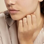 Bague Jaquelyn Argent Rose Oxyde De Zirconium - Bagues avec pierre Femme | Histoire d&rsquo;Or