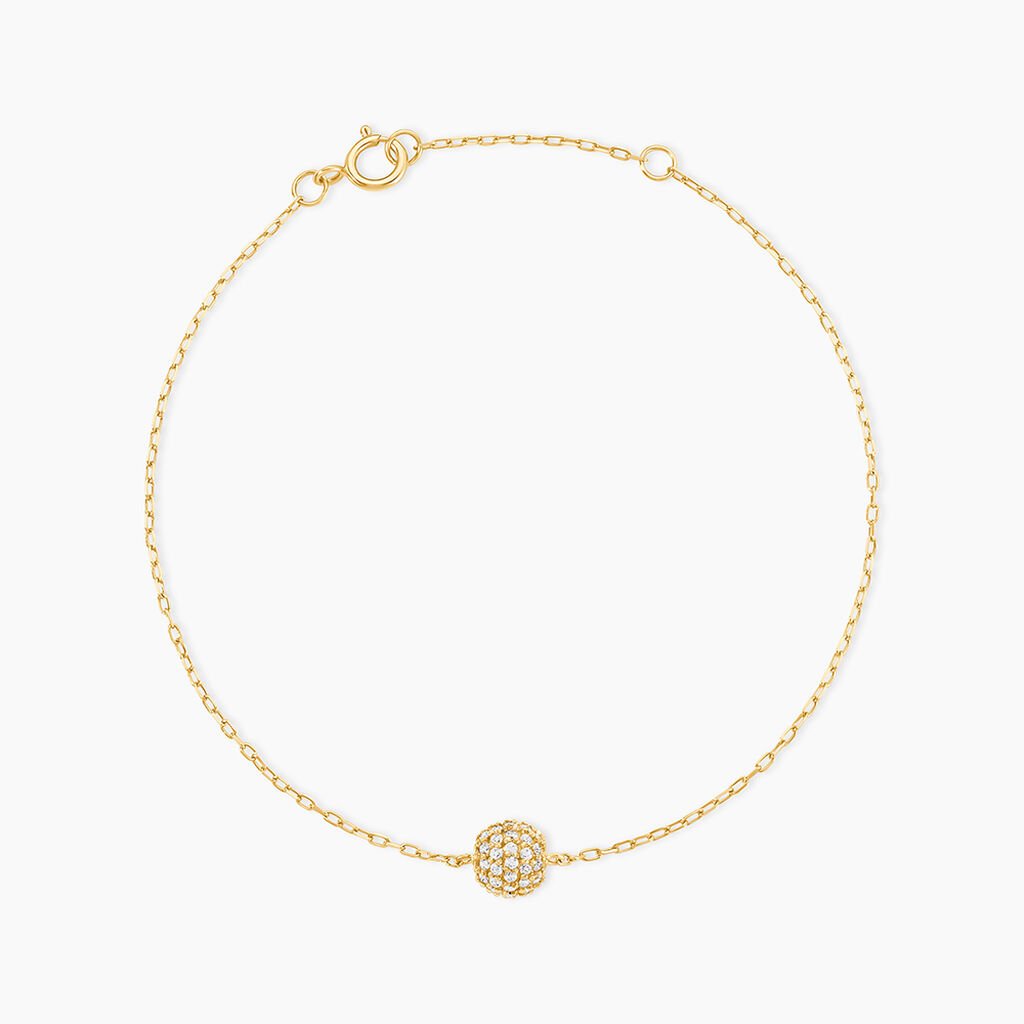 Bracelet Nadzeija Or Jaune Oxyde De Zirconium - Bracelets Femme | Histoire d’Or