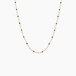 Collier Polka Argent Jaune - Bijoux sans pierre Femme | Histoire d&rsquo;Or