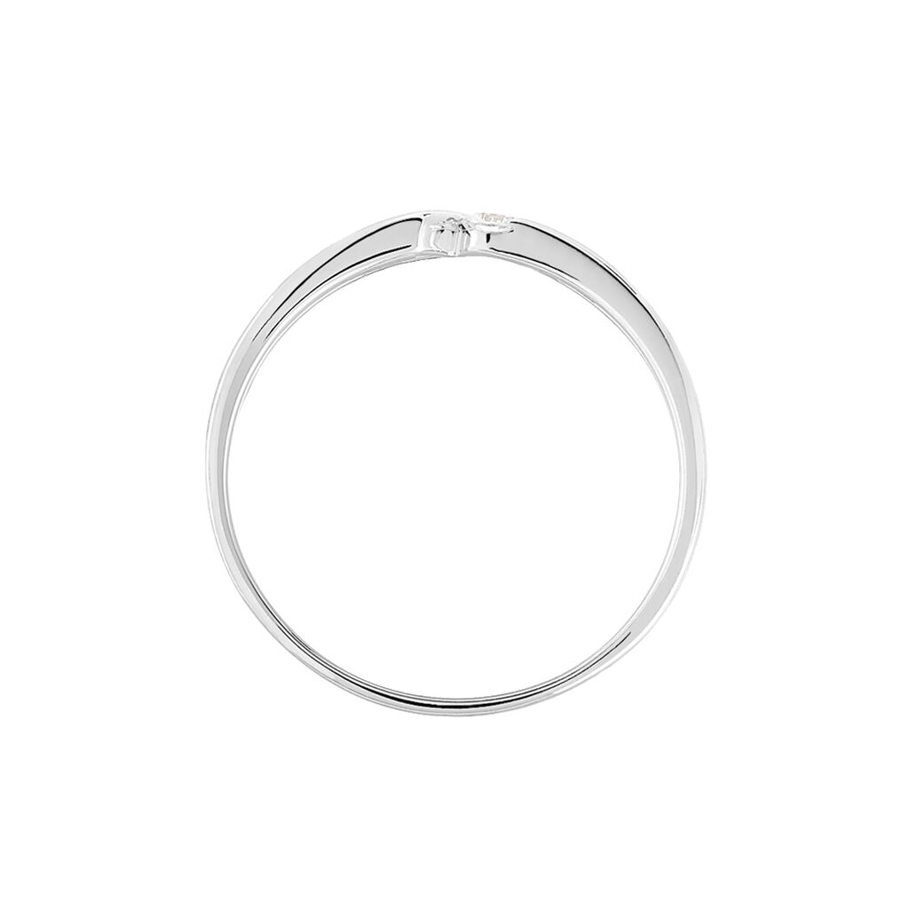 Bague Or Blanc Anilie Diamant - Bagues solitaires Femme | Histoire d’Or