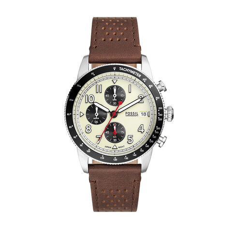 Montre Fossil Sport Tourer Crème - Montres Homme | Histoire d’Or