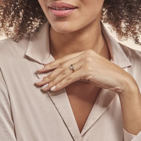 Bague Solitaire Arzula Or Jaune Topaze - Bagues solitaires Femme | Histoire d’Or