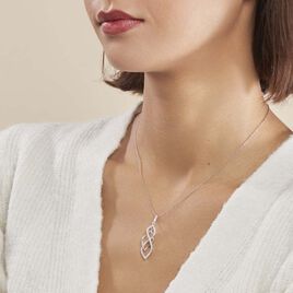 Collier Malika Argent Blanc Oxyde De Zirconium - Colliers fantaisie Femme | Histoire d’Or