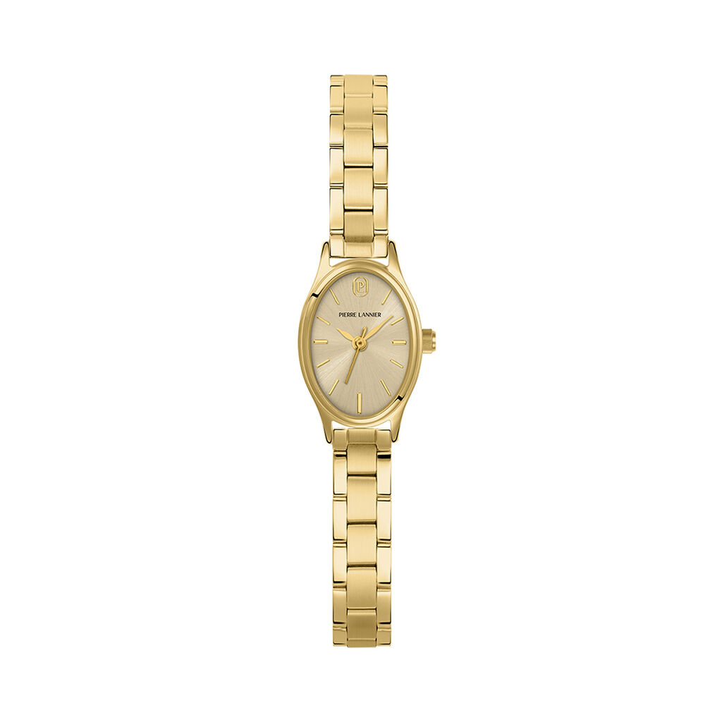 Montre Pierre Lannier Lannier Ovalia Champagne - F&ecirc;te des m&egrave;res Femme | Histoire d&rsquo;Or
