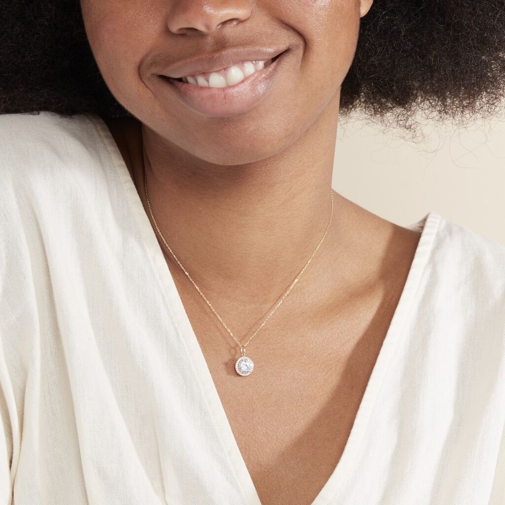 Collier Adil Or Jaune Oxyde De Zirconium - Colliers Femme | Histoire d’Or