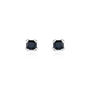 Boucles D'oreilles Puces Doreen Carre Or Blanc Oxyde De Zirconium