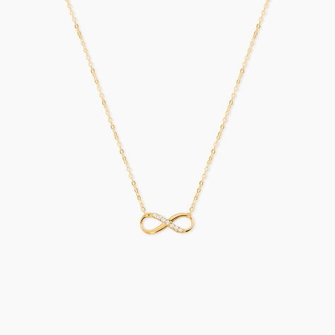 Collier Or Jaune Rosius Oxydes De Zirconium - Colliers Femme | Histoire d&rsquo;Or