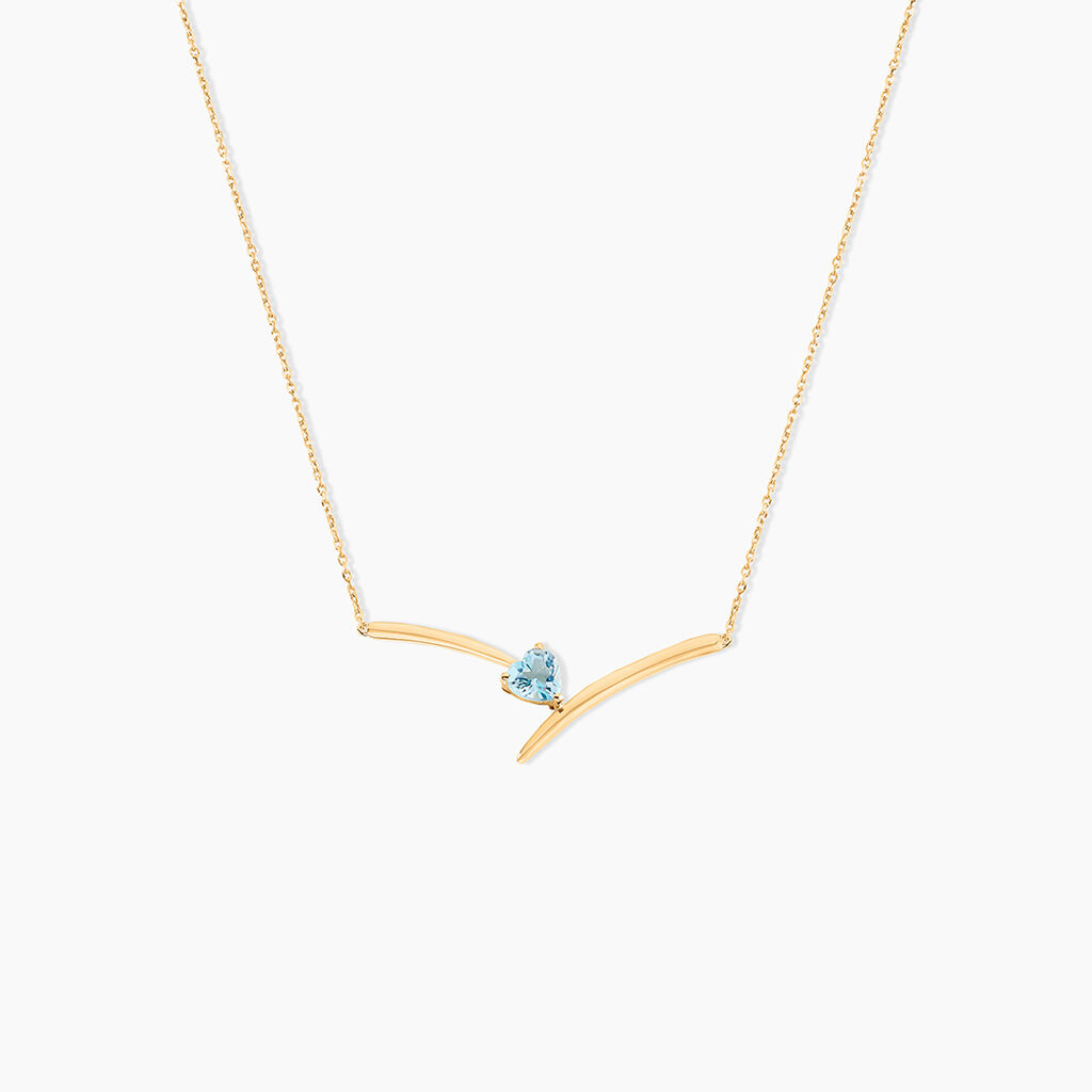 Collier Renaldine Or Jaune Topaze - F&ecirc;te des m&egrave;res Femme | Histoire d&rsquo;Or