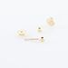 Boucles D'oreilles Puces Or Jaune Fidelia - Clous d'oreilles Famille | Histoire d’Or