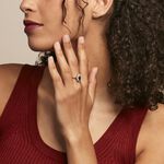 Bague Lisea Plaqu&eacute; Or Jaune Verre Et Oxyde De Zirconium - Bagues solitaires Femme | Histoire d&rsquo;Or