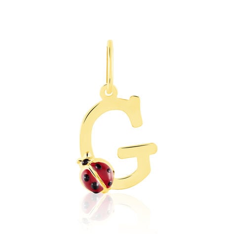 Pendentif Helidie Coccinelle Lettre Or Jaune - Pendentifs Enfant | Histoire d’Or