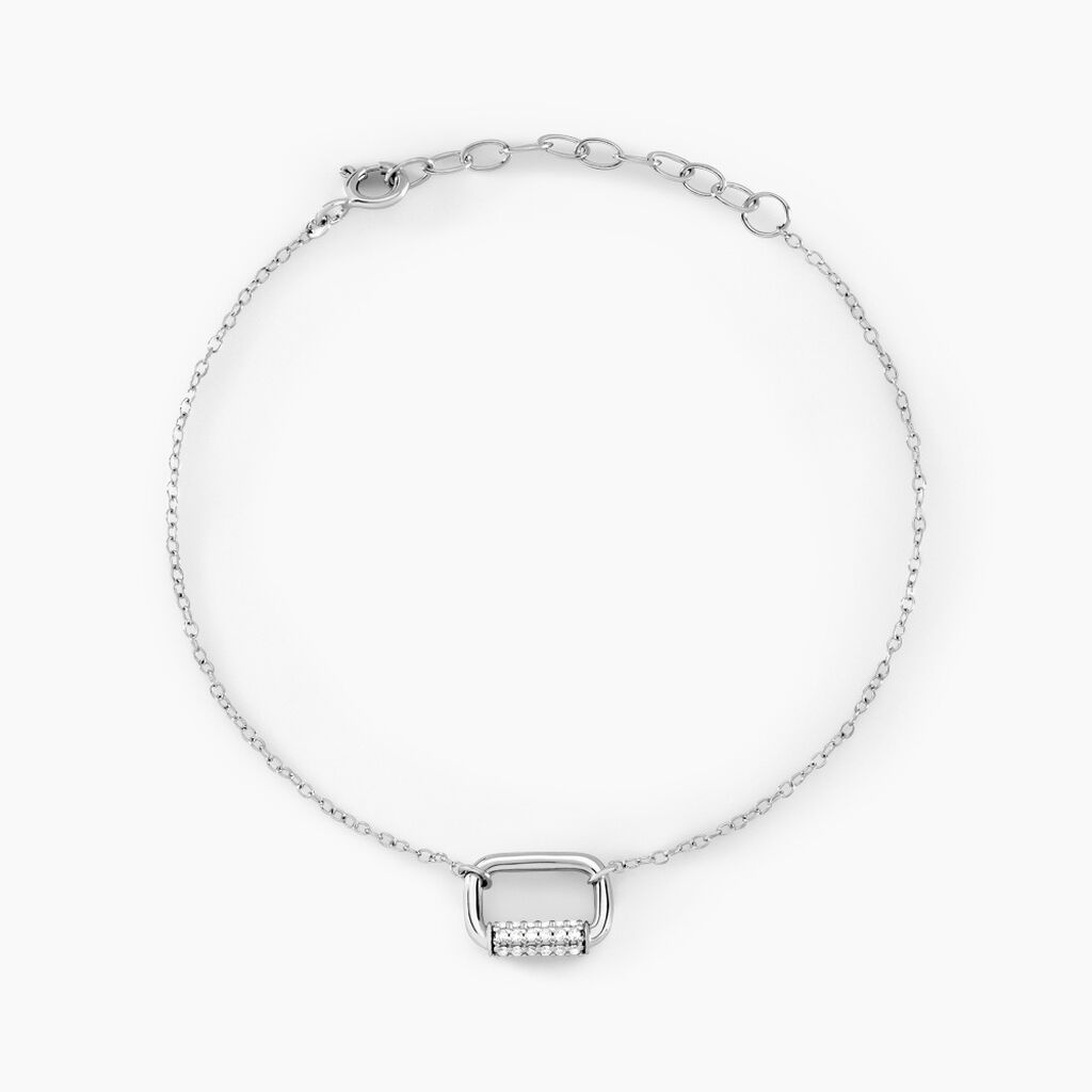 Bracelet Urban Call Argent Blanc Oxyde De Zirconium - Bracelets Femme | Histoire d’Or