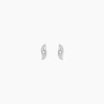 Boucles D'Oreilles Puces Subira Argent Blanc Oxyde De Zirconium - Boucles d'oreilles fantaisie Femme | Histoire d&rsquo;Or