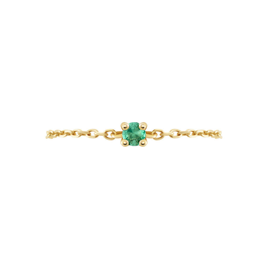 Bague Mahia Plaqué Or Jaune Oxyde De Zirconium - Bagues solitaires Femme | Histoire d’Or