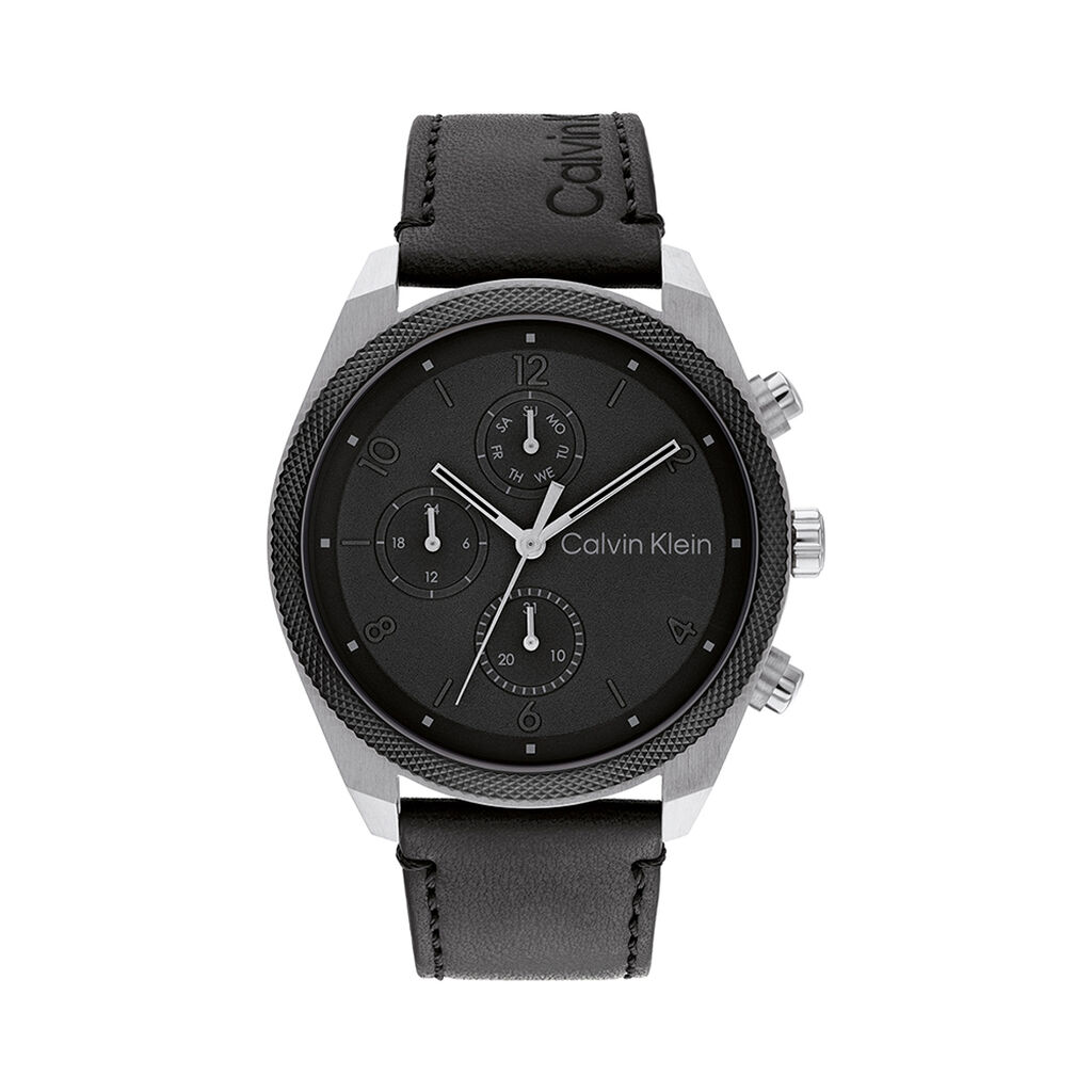 Montre Calvin Klein Impact Multifonctions Noir - F&ecirc;te des p&egrave;res Homme | Histoire d&rsquo;Or