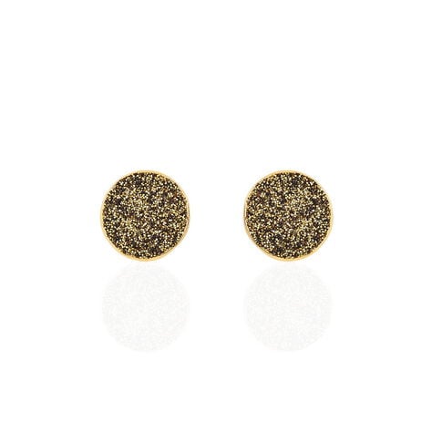 Boucles D'oreilles Puces Eryne Or Jaune - Clous d'oreilles Femme | Histoire d’Or