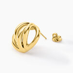 Boucles D'oreilles Puces Jackie Acier Jaune - Boucles d'oreilles fantaisie Femme | Histoire d&rsquo;Or