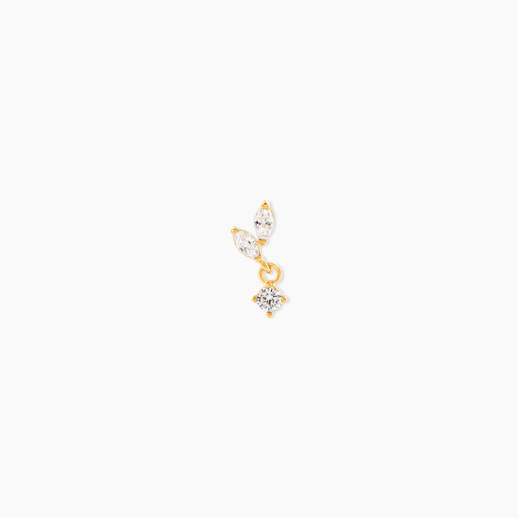 Piercing Fedot Or Jaune Oxyde De Zirconium - Piercings d'oreilles Femme | Histoire d&rsquo;Or