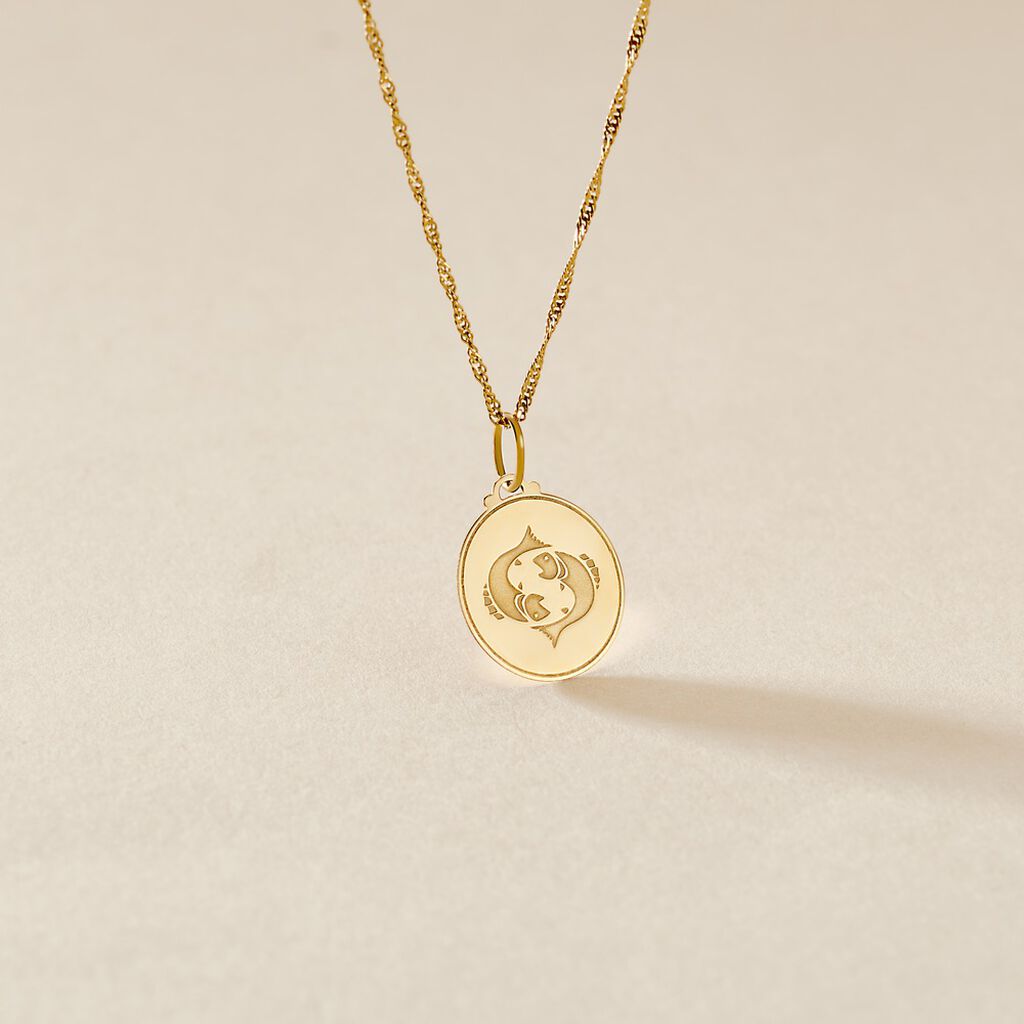 Pendentif Lamie Zodiaque Or Jaune - Pendentifs Zodiaque Unisex | Histoire d&rsquo;Or