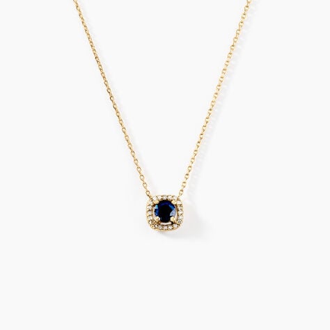 Collier Cosimo Or Jaune Saphir Diamant - Colliers Femme | Histoire d’Or
